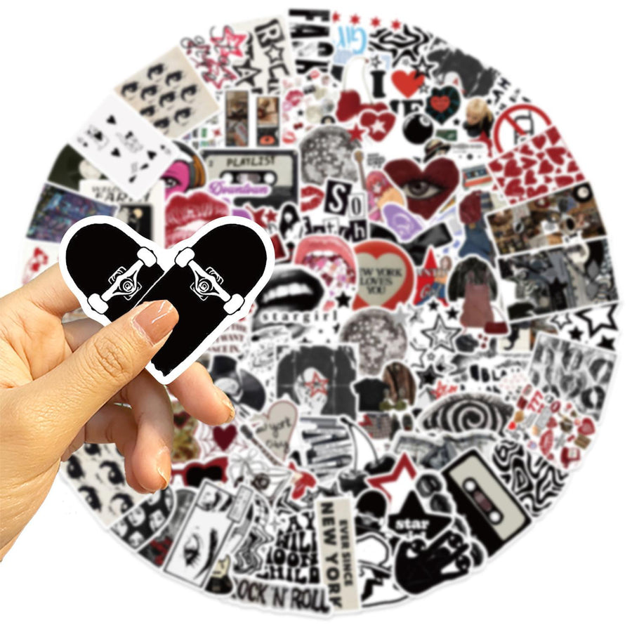 100-Piece Downtown Girl Y2K Stickers, Waterproof Aesthetic V - 3