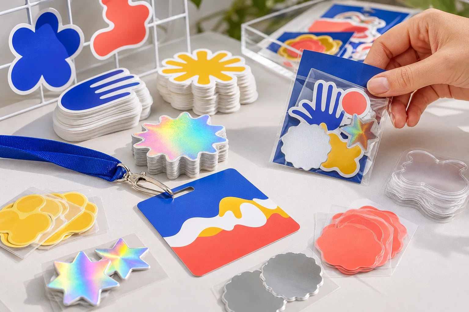 Illustrative five-layer construction direction for events & community stickers