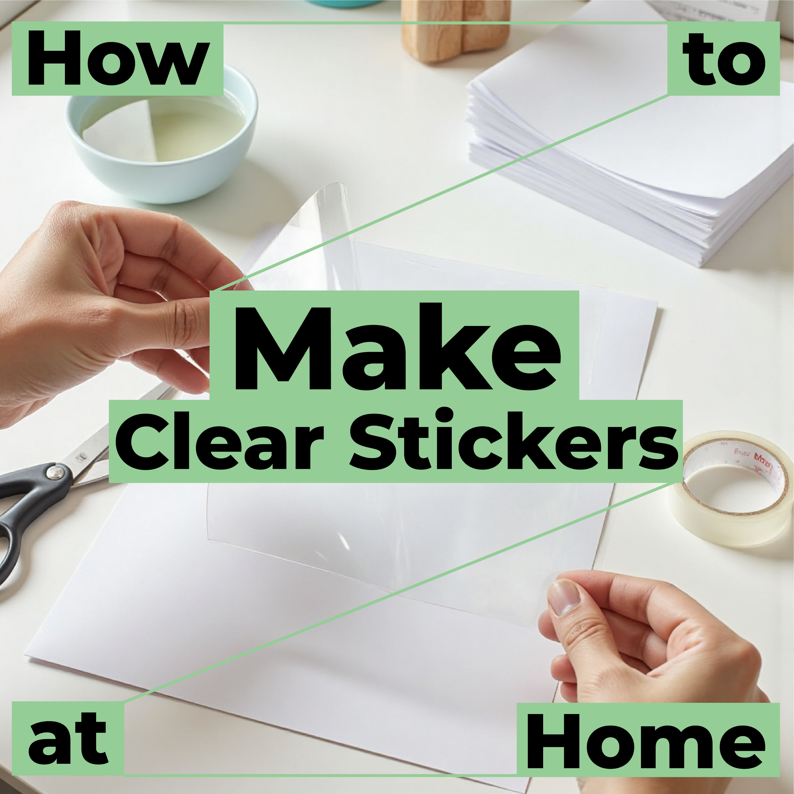 How to Make Clear Stickers at Home Without a Printer or Sticker Paper