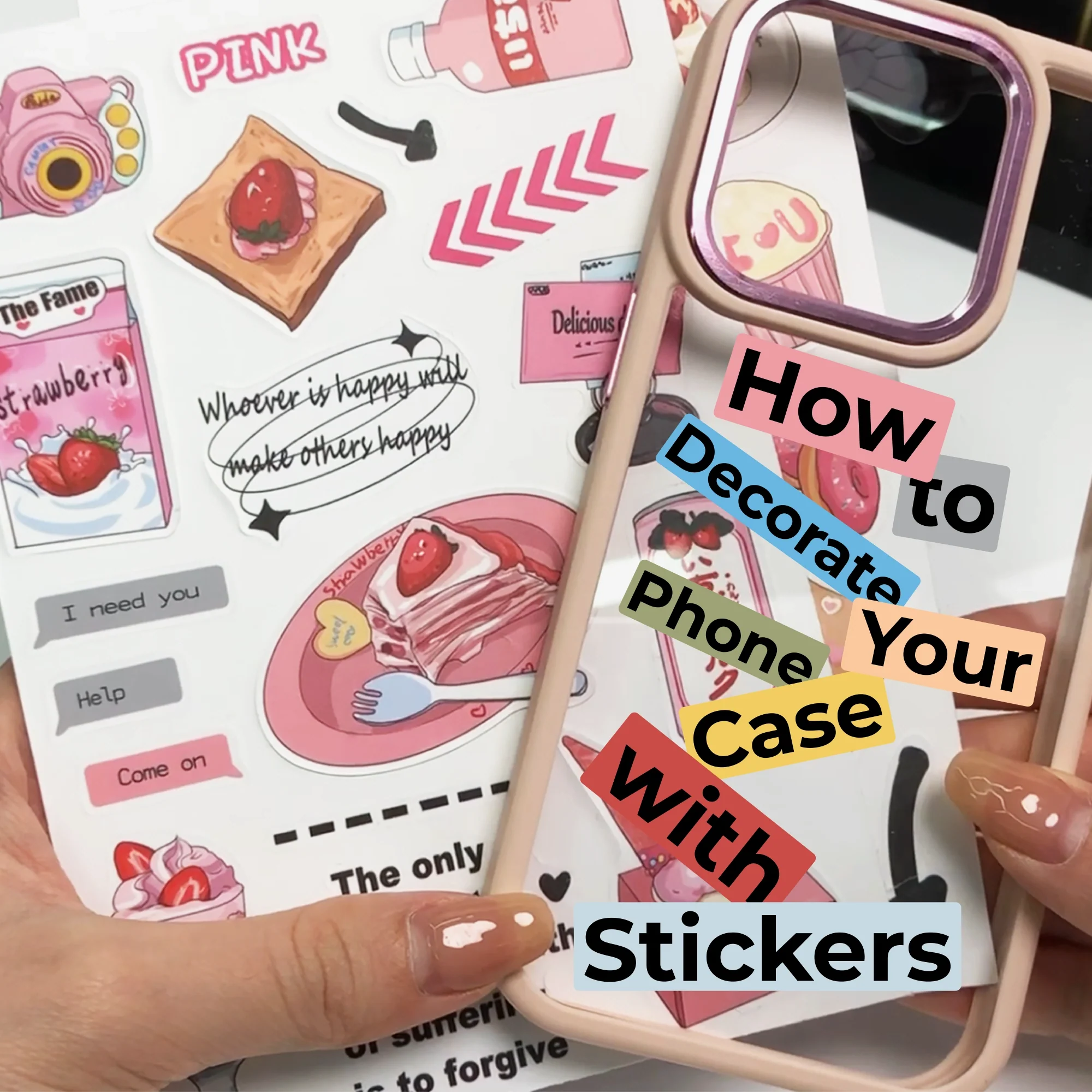 How to Decorate Your Phone Case with Stickers