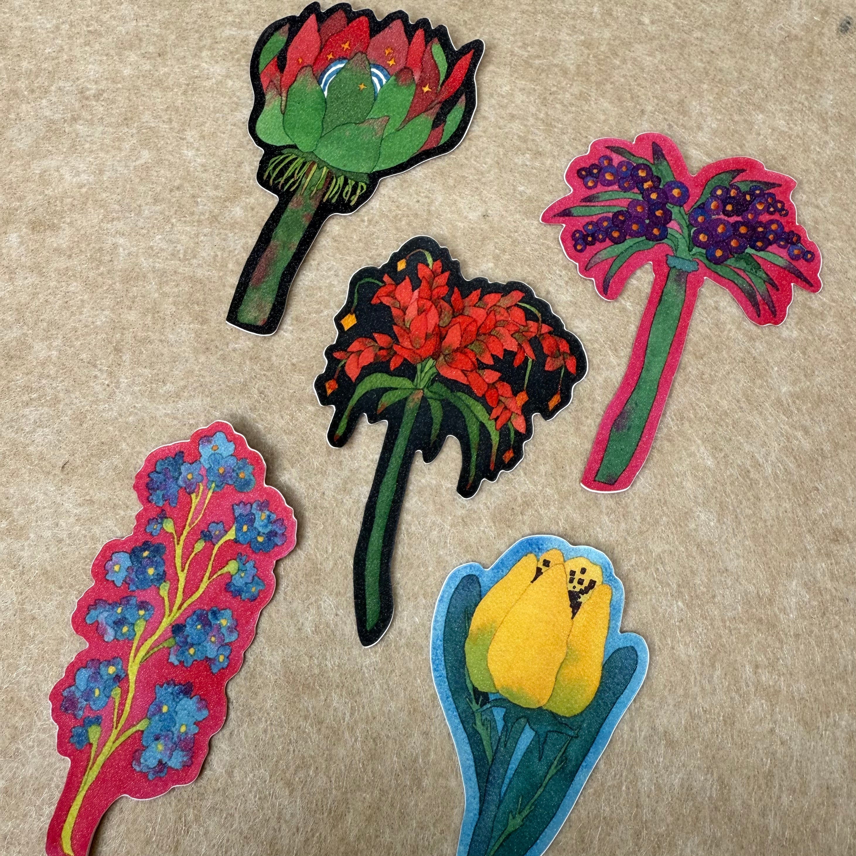 How to design a comprehensive sticker system for flower shops?