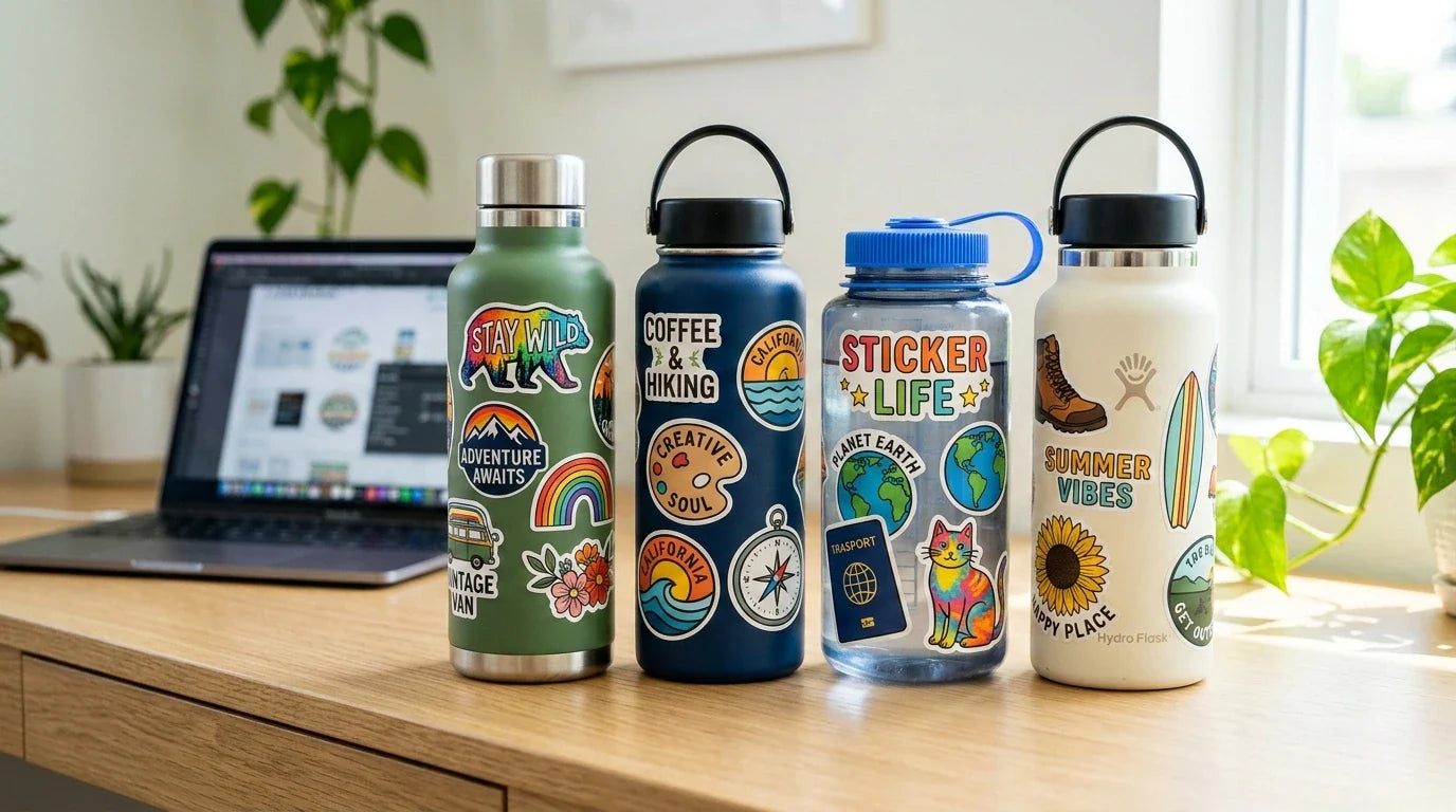 Custom Stickers Are Perfect for Water Bottles