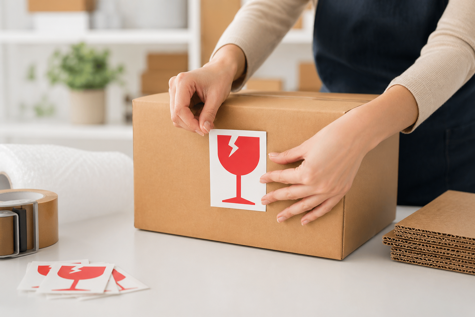 Improve Product Shipping Experience with Fragile Stickers