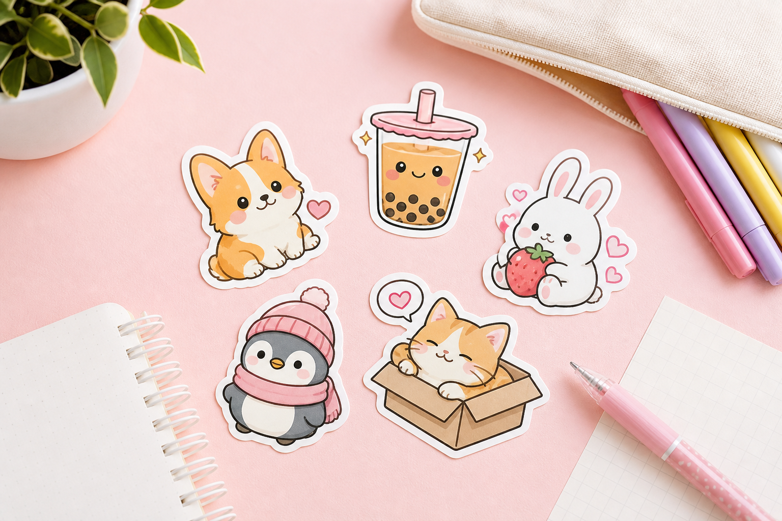 Top 5 Kawaii Stickers