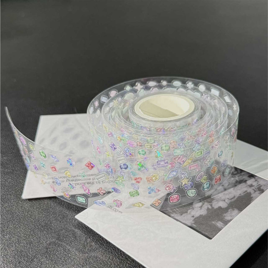 Luxurious Diamond Gemstone Basic Decorative Tape