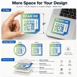 Three-inch custom matte vinyl sticker size, shape options, and material structure
