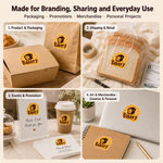 Custom matte vinyl sticker uses for packaging, retail, events, and personal projects