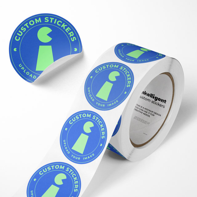 Custom labels supplied on a roll