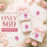 Custom 2-inch stickers for gift boxes and envelopes