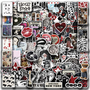 100-Piece Downtown Girl Y2K Stickers, Waterproof Aesthetic V - 2