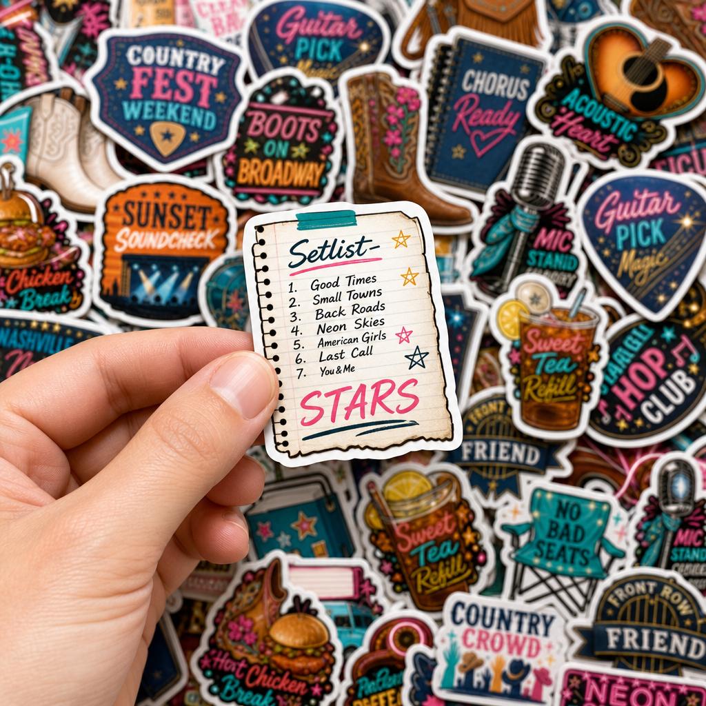 Nashville Country Fest Street Party Stickers