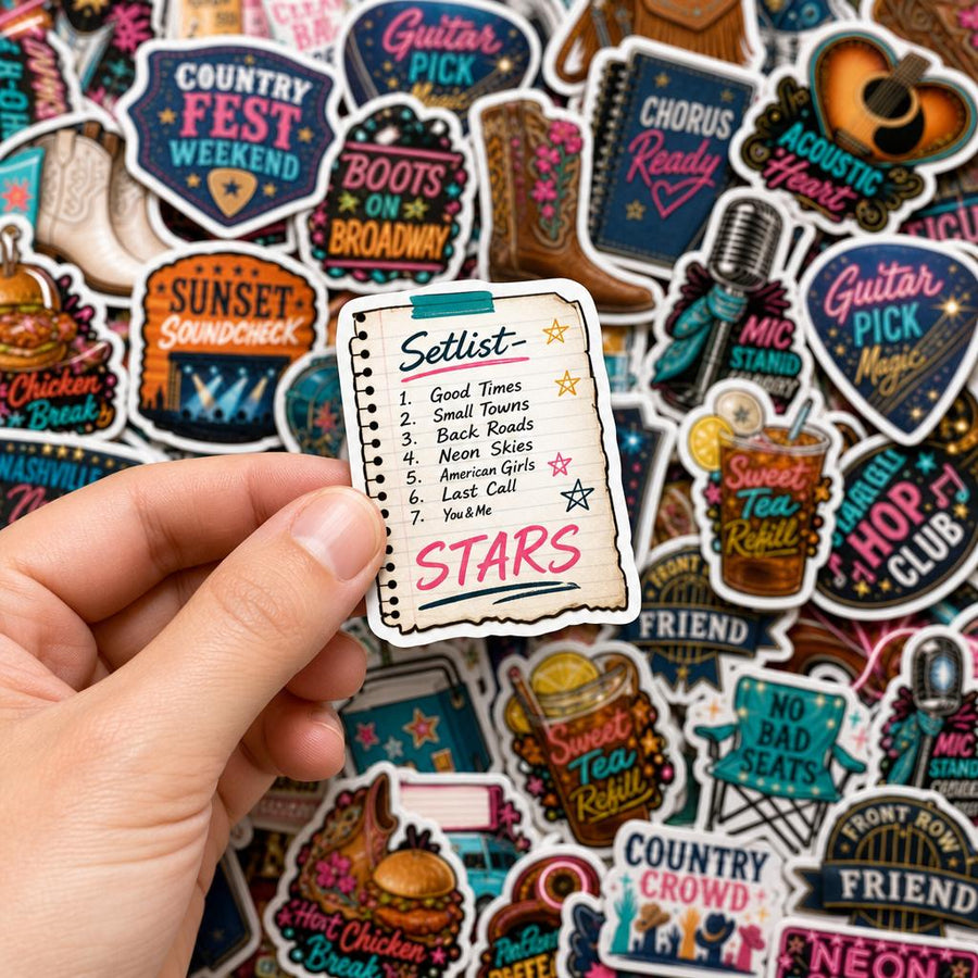 Nashville Country Fest Street Party Stickers
