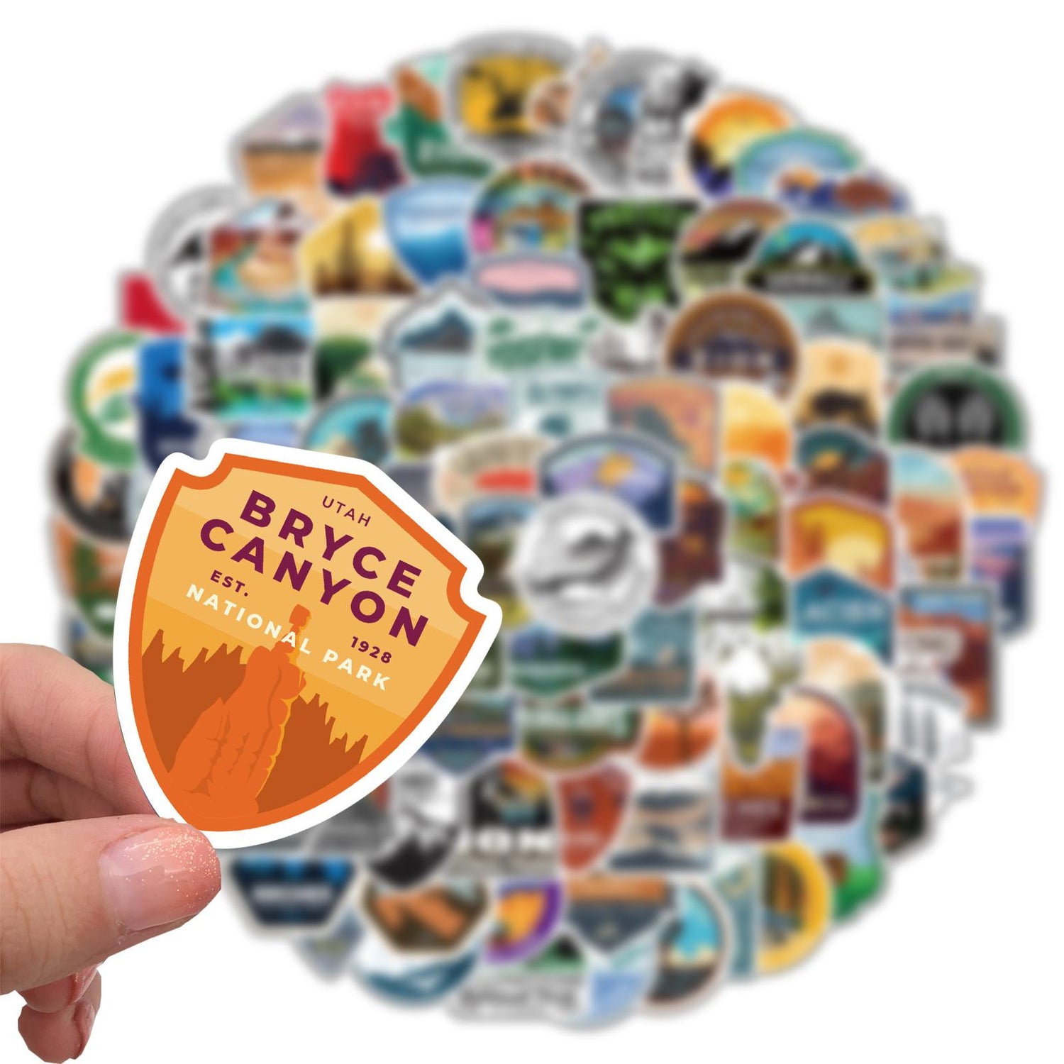 100-Piece US National Park Stickers, Waterproof Travel Vinyl - 2