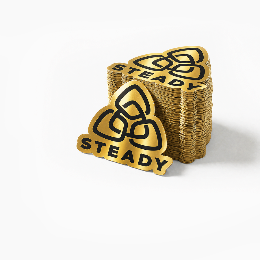 Custom Gold Metallic Stickers