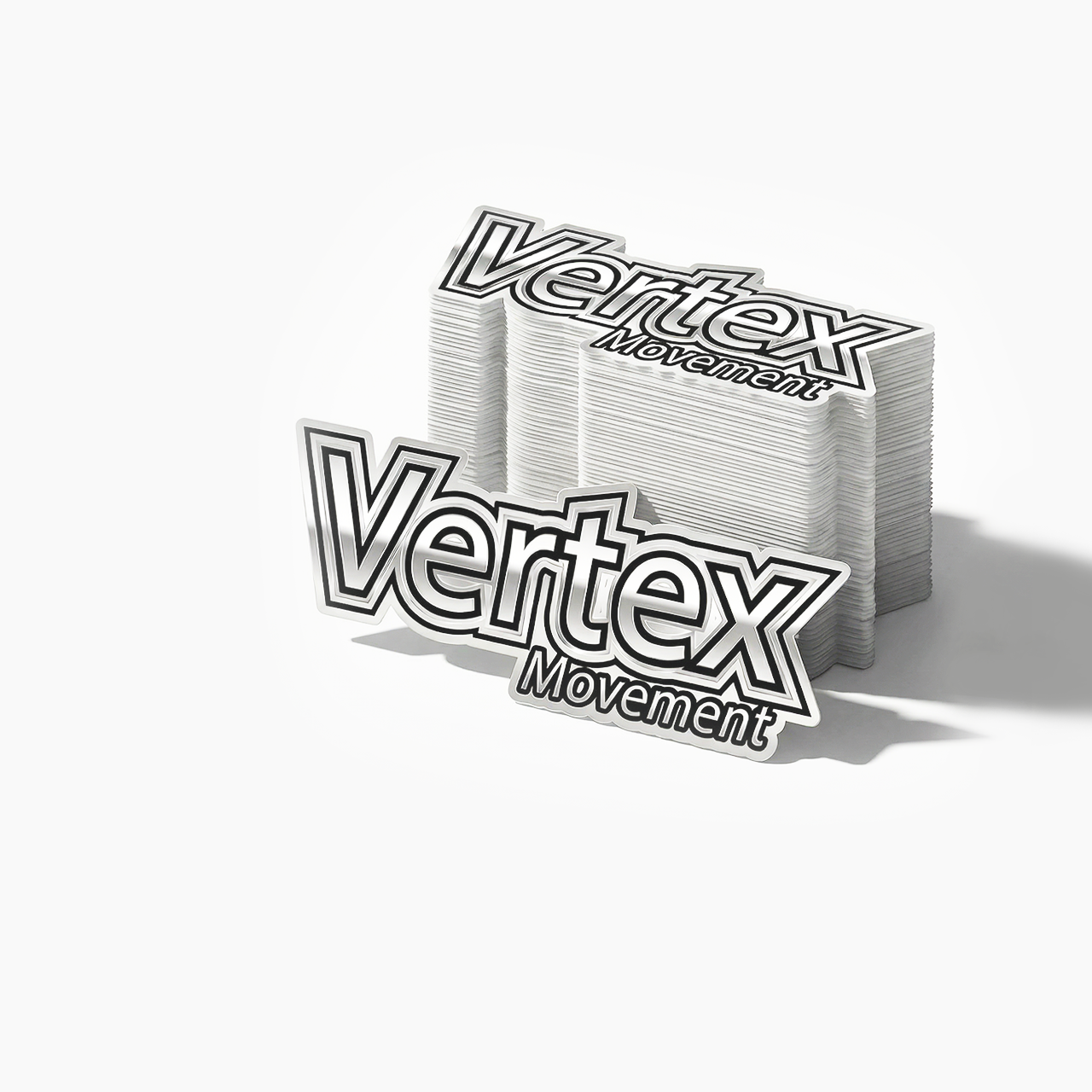 Silver Metallic Stickers