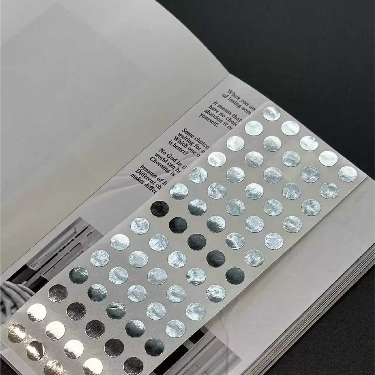 Silver Gold Holographic Circle Dot Sticker Roll
