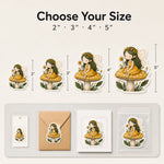 Artist & Illustrator Stickers — size guide