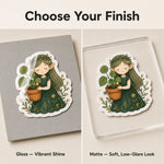 Artist & Illustrator Stickers — gloss and matte finish comparison
