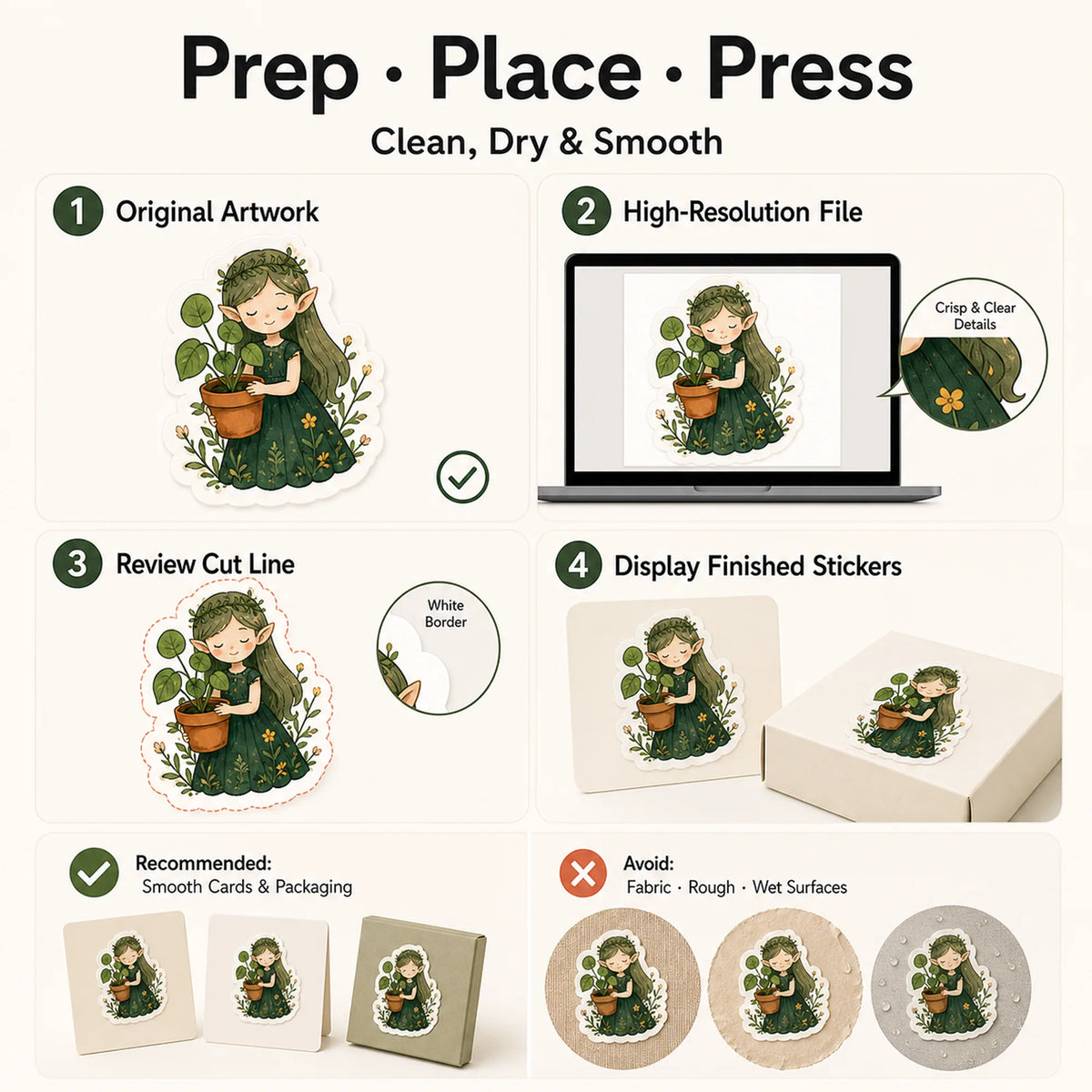 Artist & Illustrator Stickers — application guide