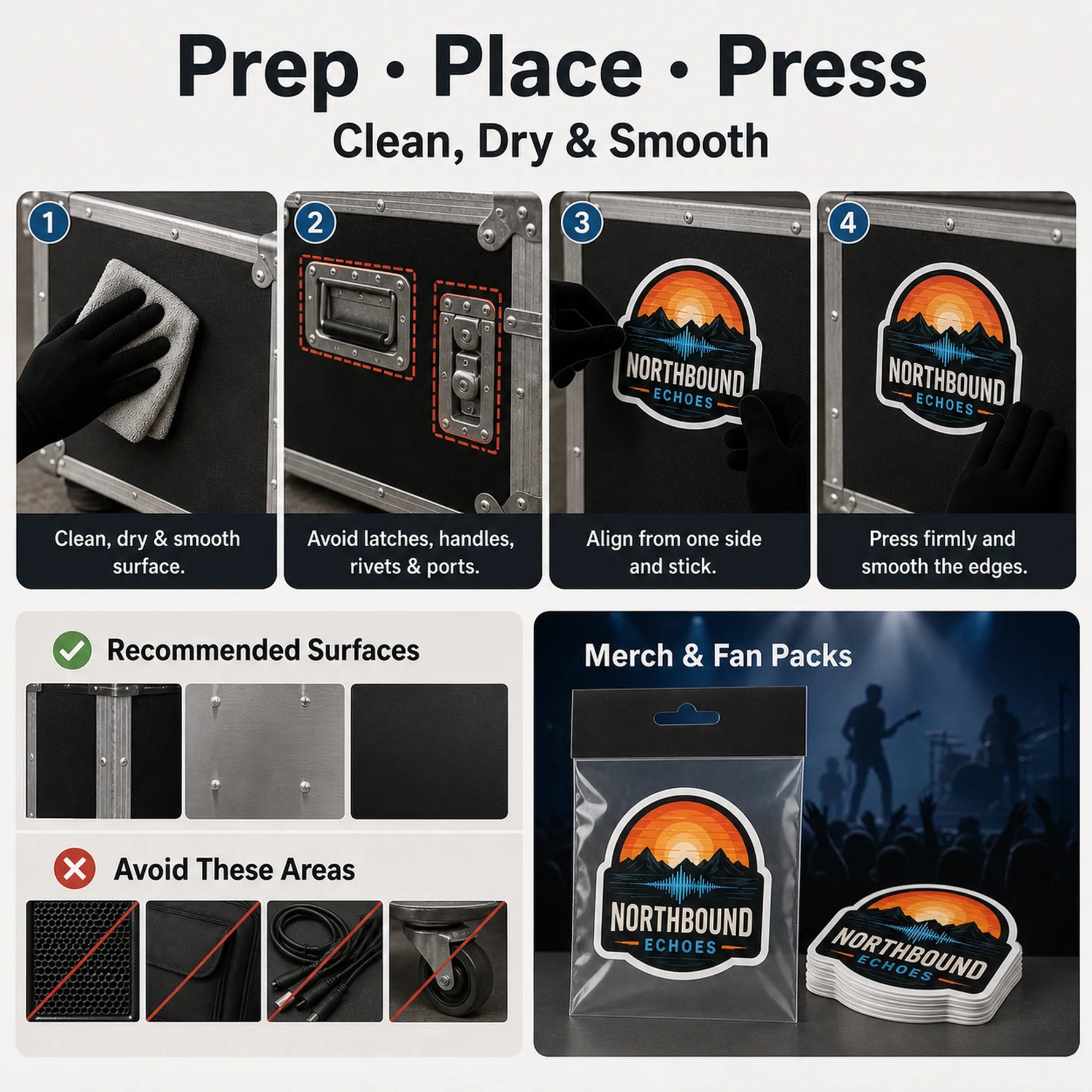 Band & Music Stickers — application guide