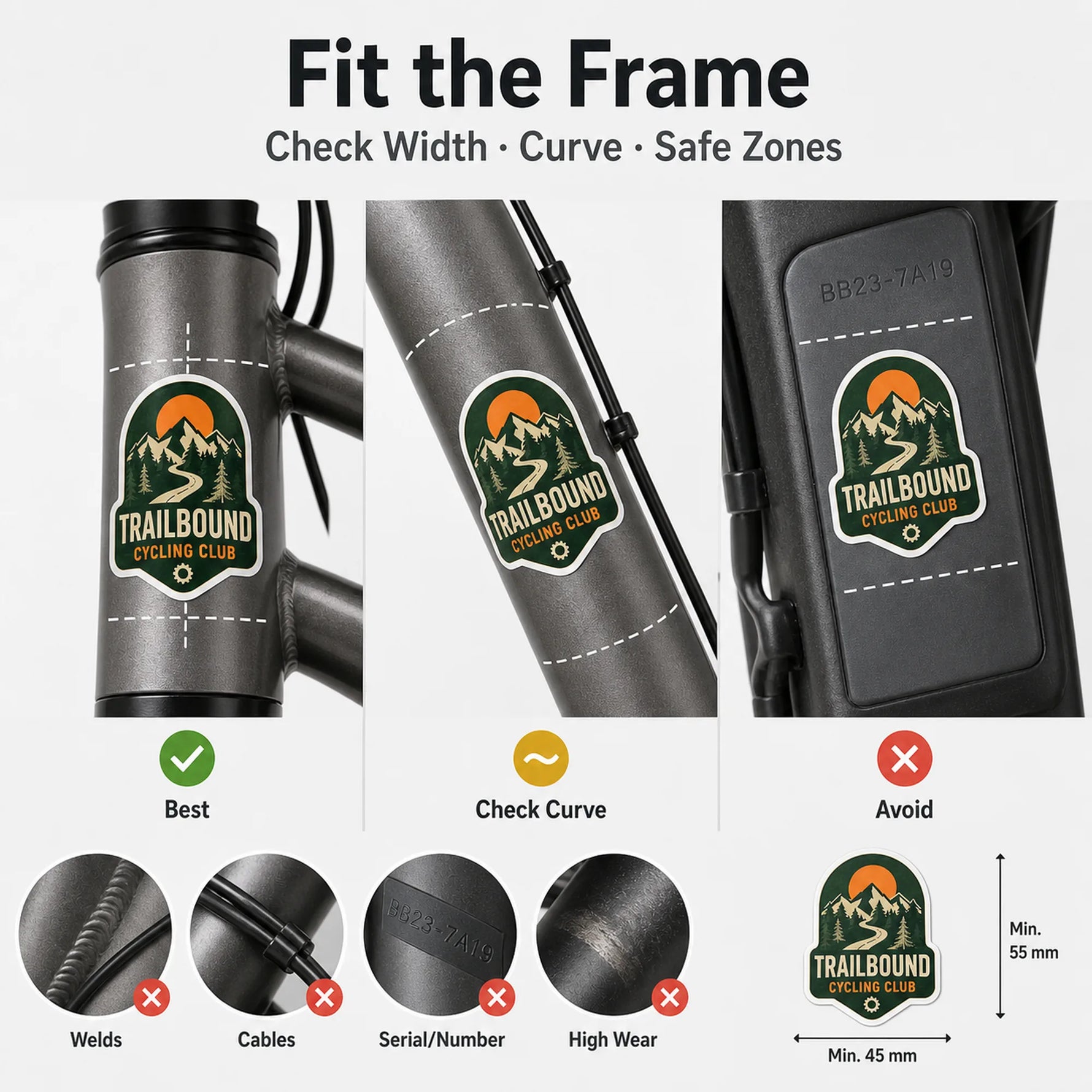 Bicycle Stickers — product-specific guidance