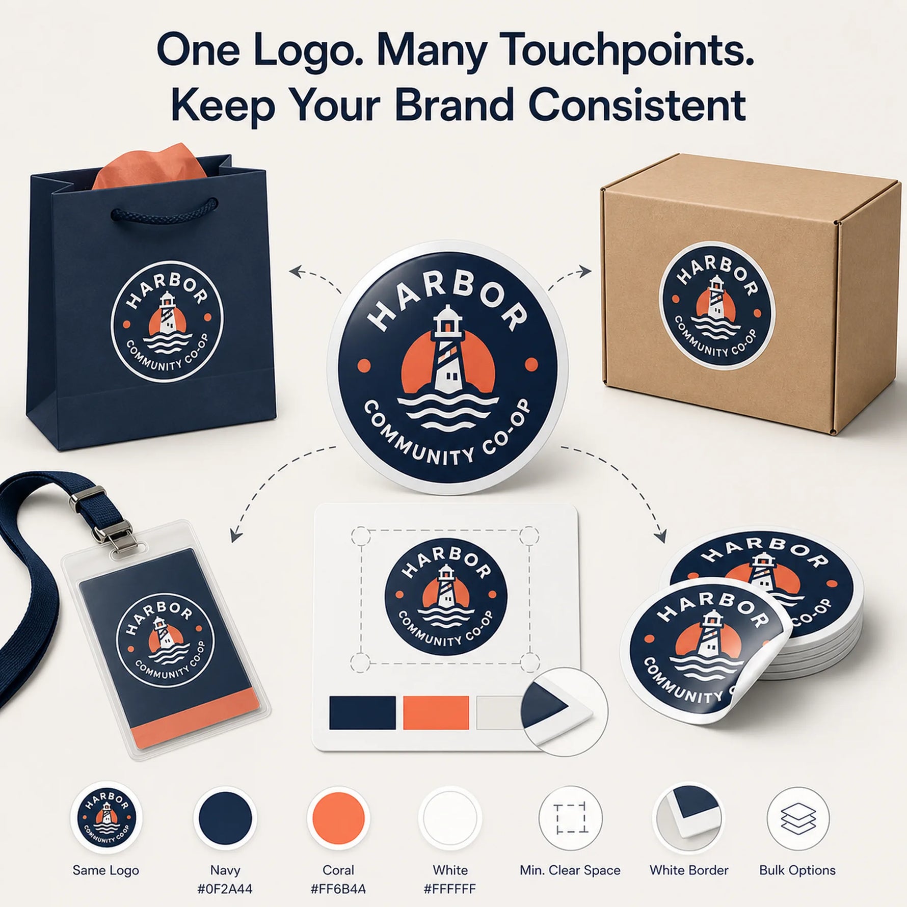 Brand & Organization Stickers — product-specific guidance