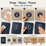 Brand & Organization Stickers — application guide