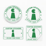 Custom clear vinyl stickers with transparent backgrounds