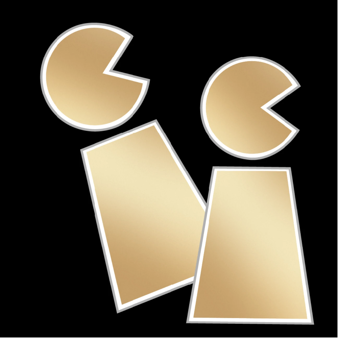 Custom Gold Metallic Stickers – Premium Shine for Your Brand