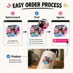 Custom holographic sticker artwork upload, proof, and production process