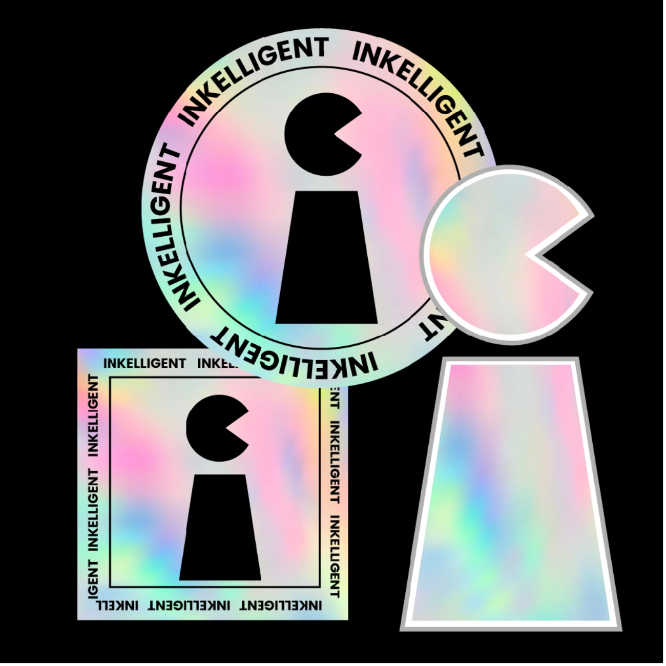 Custom Iridescent Holographic Stickers – Vibrant Vinyl Printing