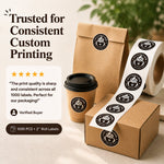 Customer review for consistent custom 2-inch roll label printing