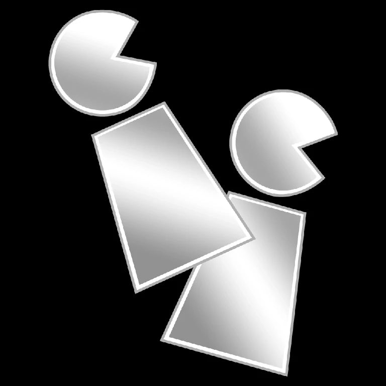 Custom Silver Metallic Stickers – Sleek, Mirror-Like Shine