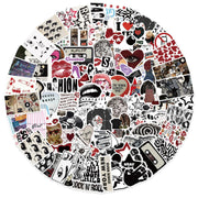 100-Piece Downtown Girl Y2K Stickers, Waterproof Aesthetic V - 1