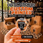500 custom 2-inch gloss vinyl stickers