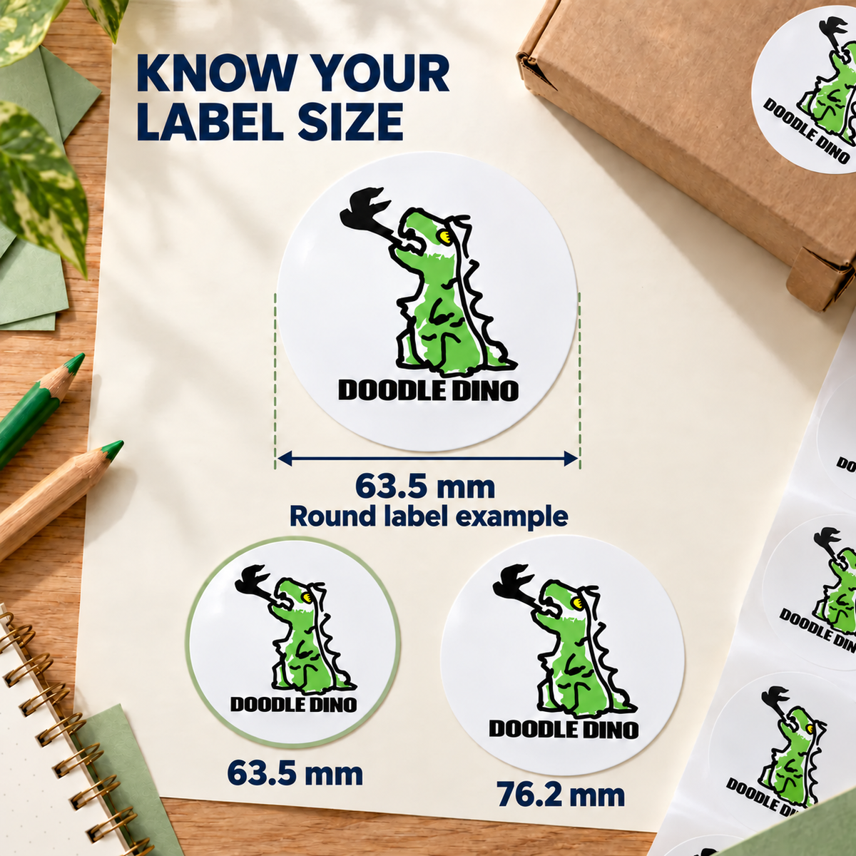 2.5-inch round label size guide