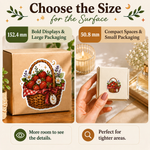 6-inch and 2-inch custom sticker size comparison