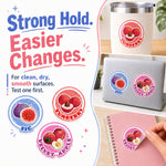 Glitter stickers with strong hold and clean removal