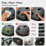 Helmet Stickers — application guide
