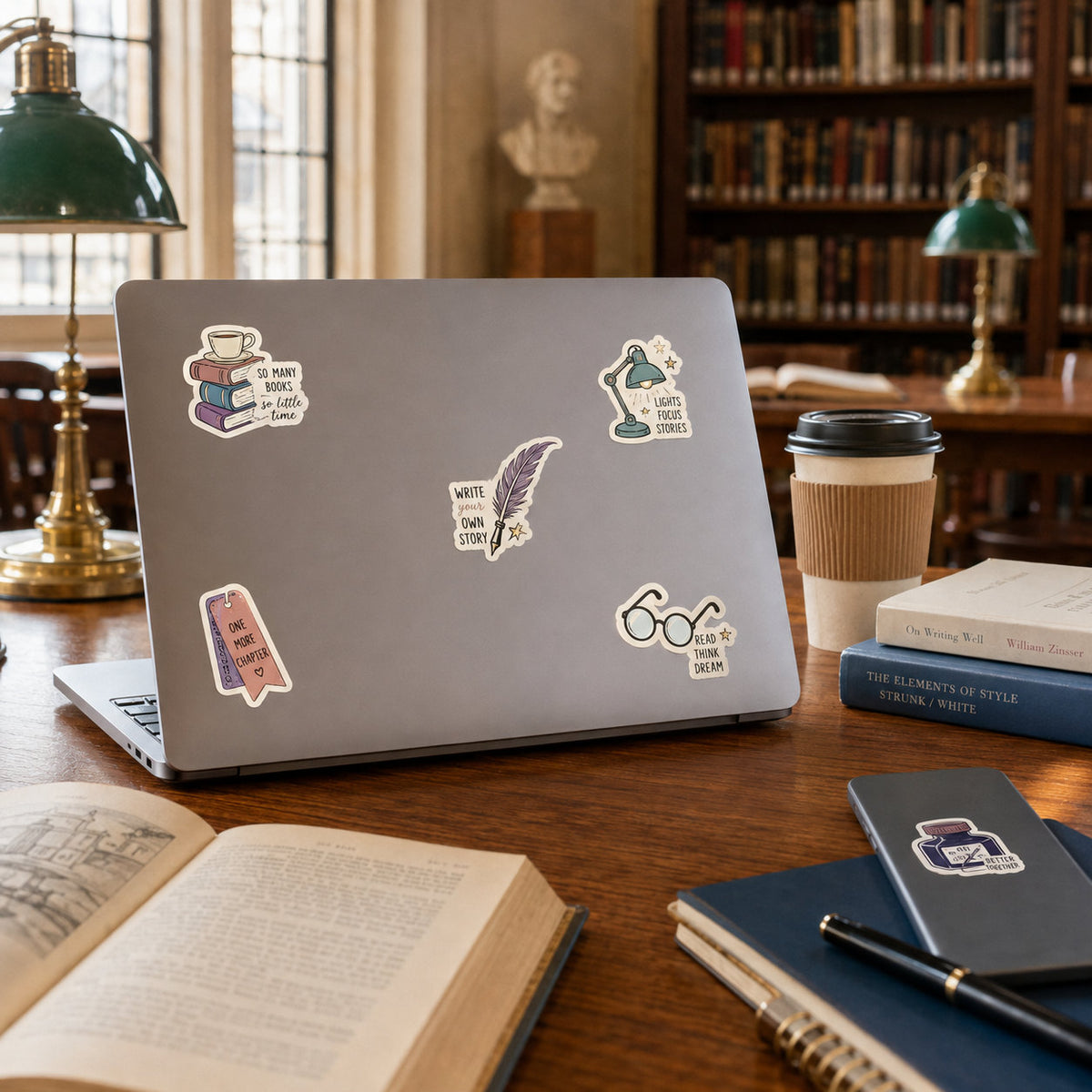 Laptop Stickers - lifestyle example 2