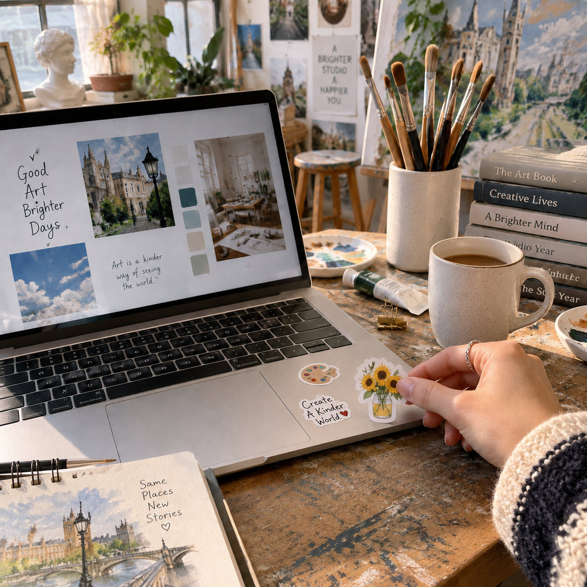 Laptop Stickers - lifestyle example 6