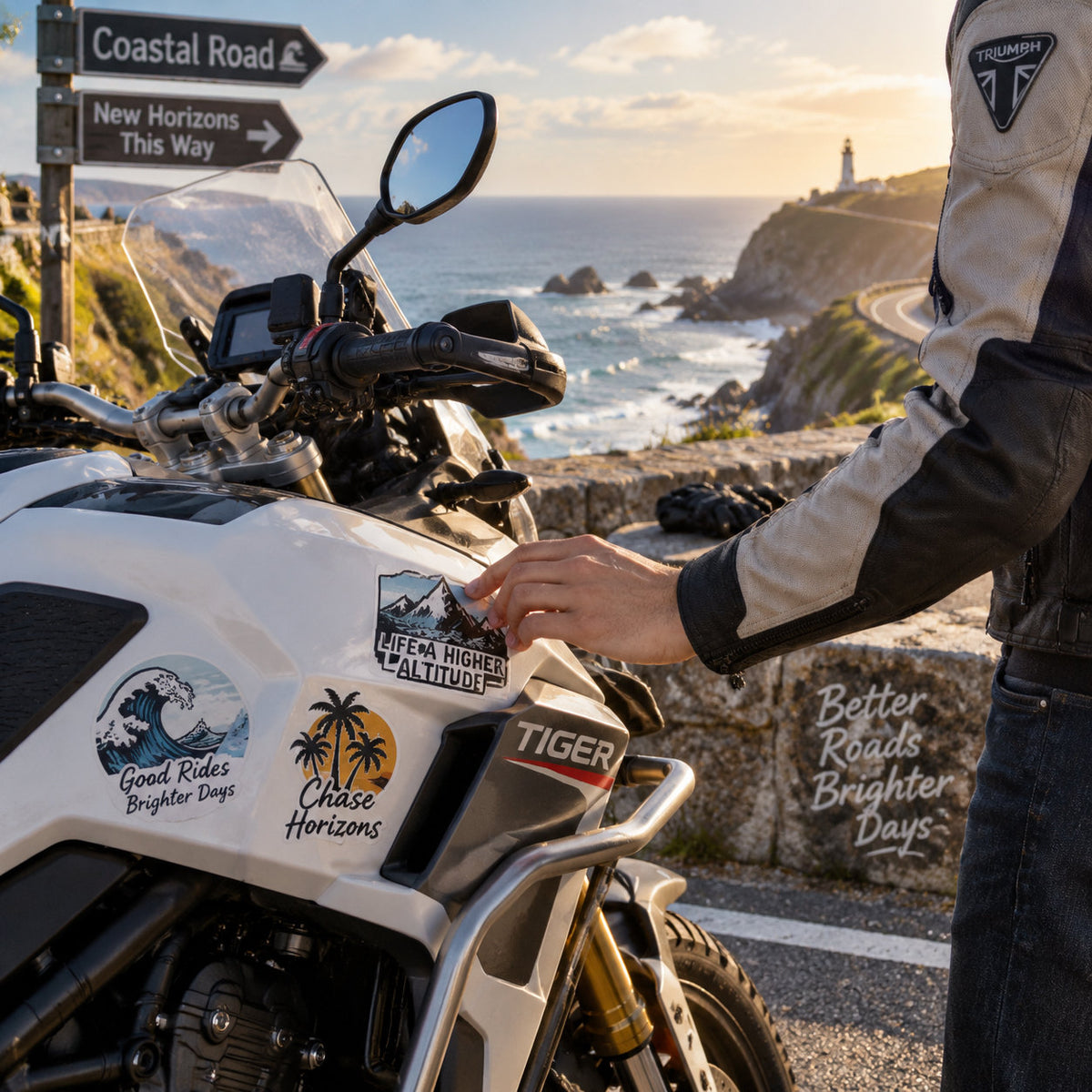 Motorcycle Stickers - lifestyle example 2