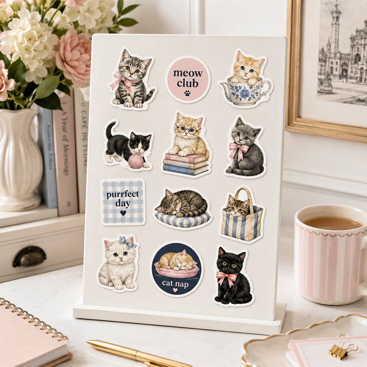 Pet Cat Stickers - lifestyle example 5