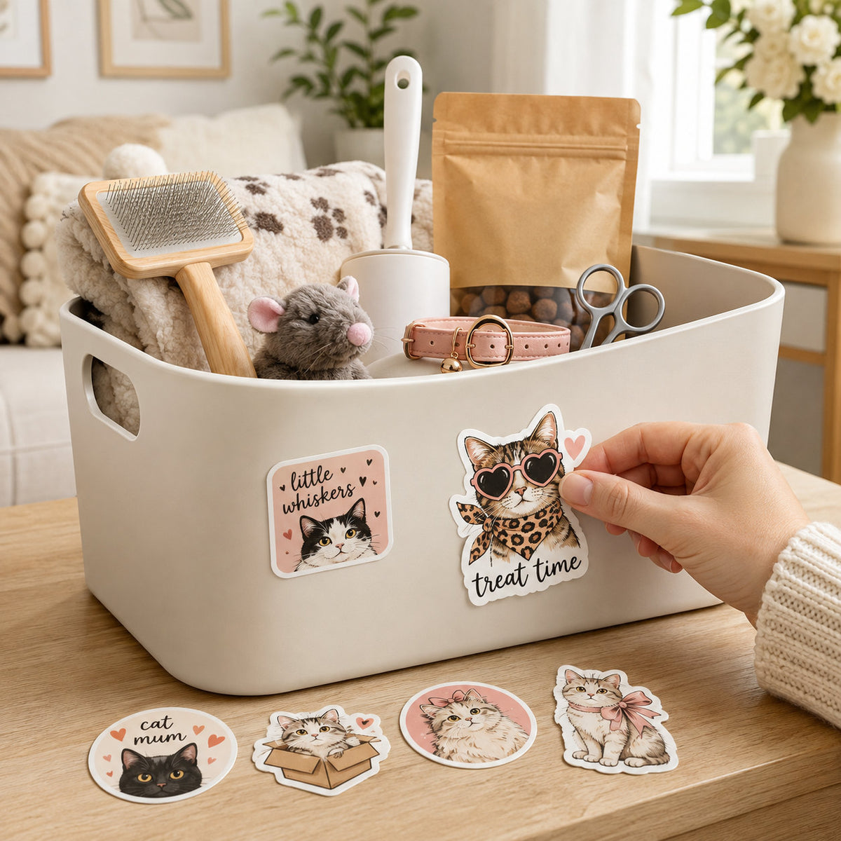 Pet Cat Stickers - lifestyle example 6