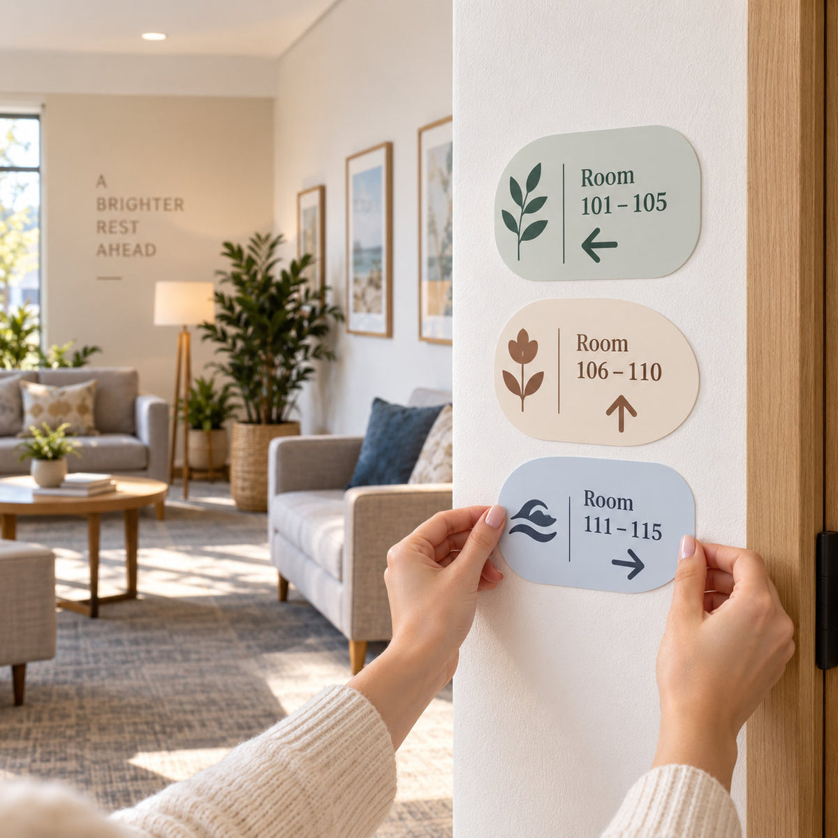 Sign & Guide Stickers - lifestyle example 7