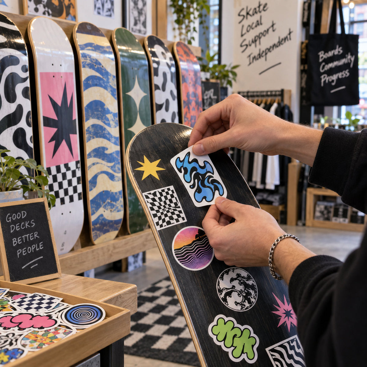 Skateboard Stickers - lifestyle example 3