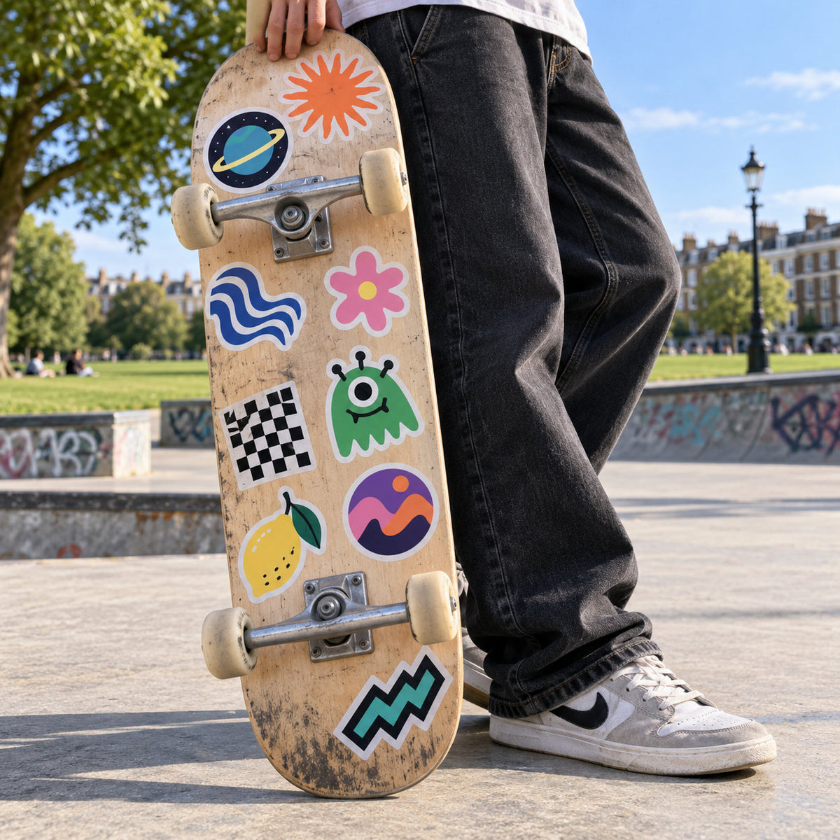 Skateboard Stickers - lifestyle example 6