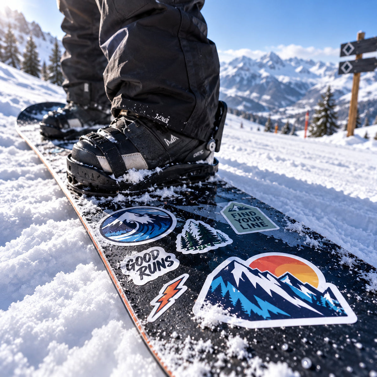 Snow Board Stickers - lifestyle example 7