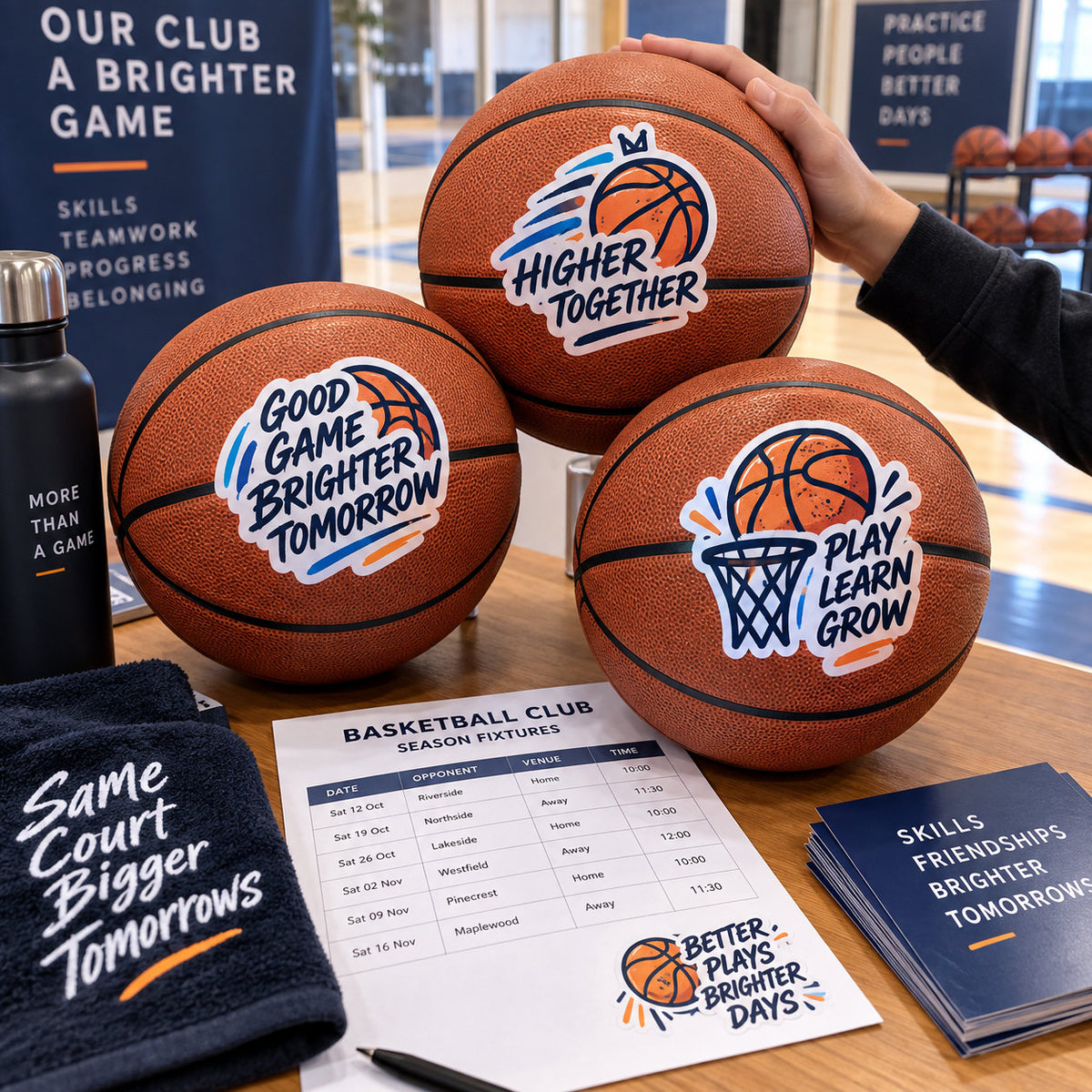 Sports Club Stickers - lifestyle example 2