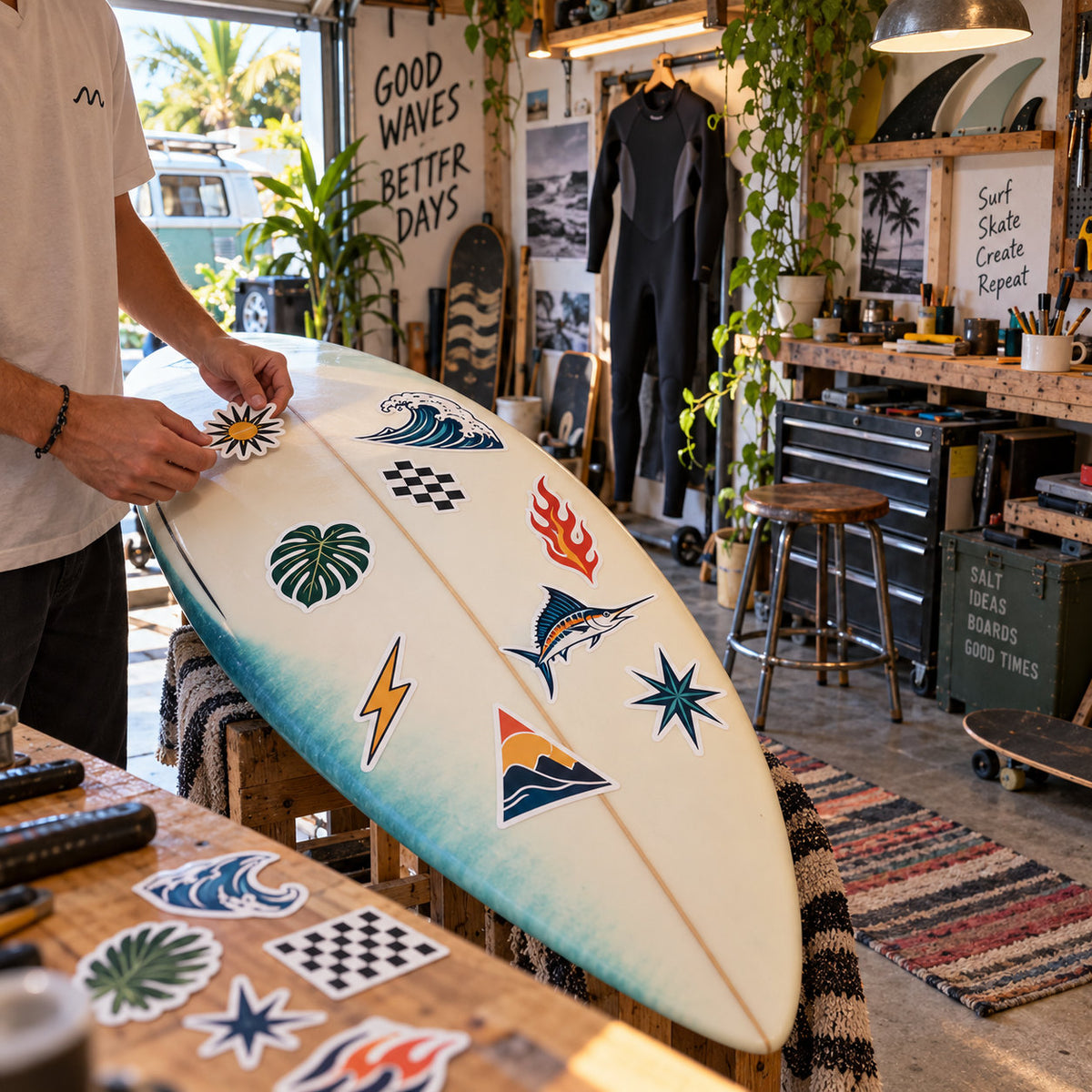 Surfboard Stickers - lifestyle example 6